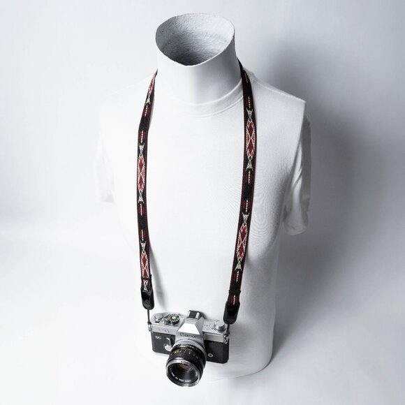 Camera Strap 40" Desert Black & Red Southwest Peak Design Anchors Handcrafted - Picture 11 of 11